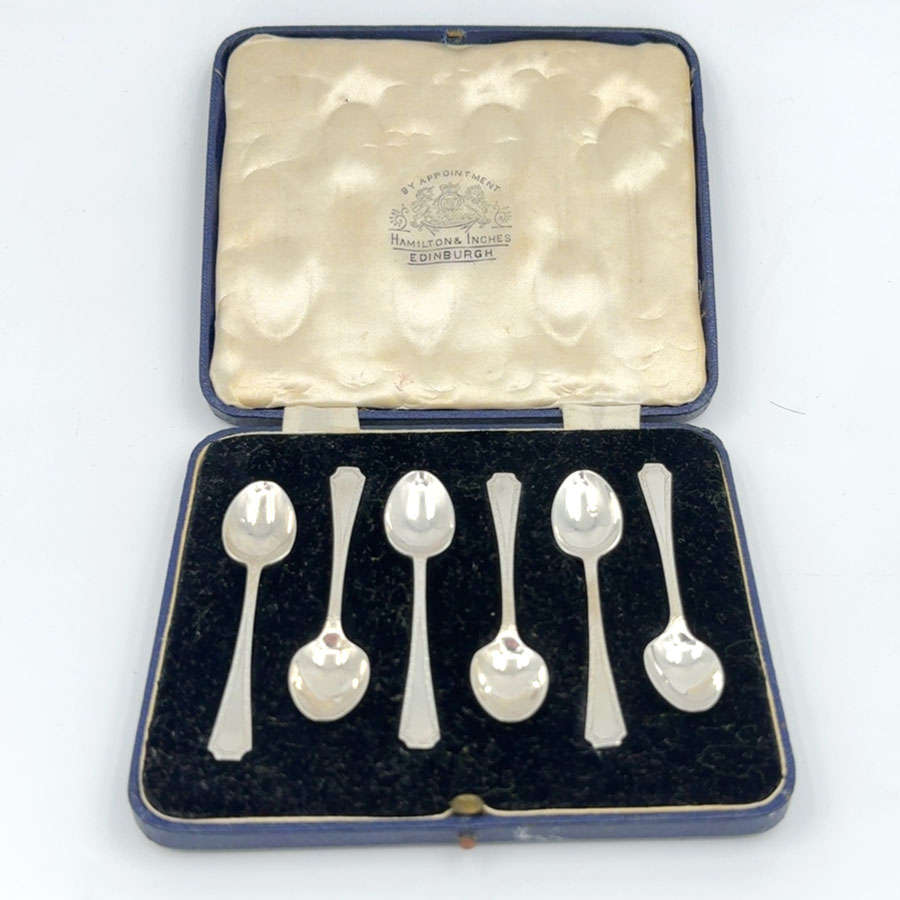Hallmarked Silver Coffee Spoons Sheffield 1934