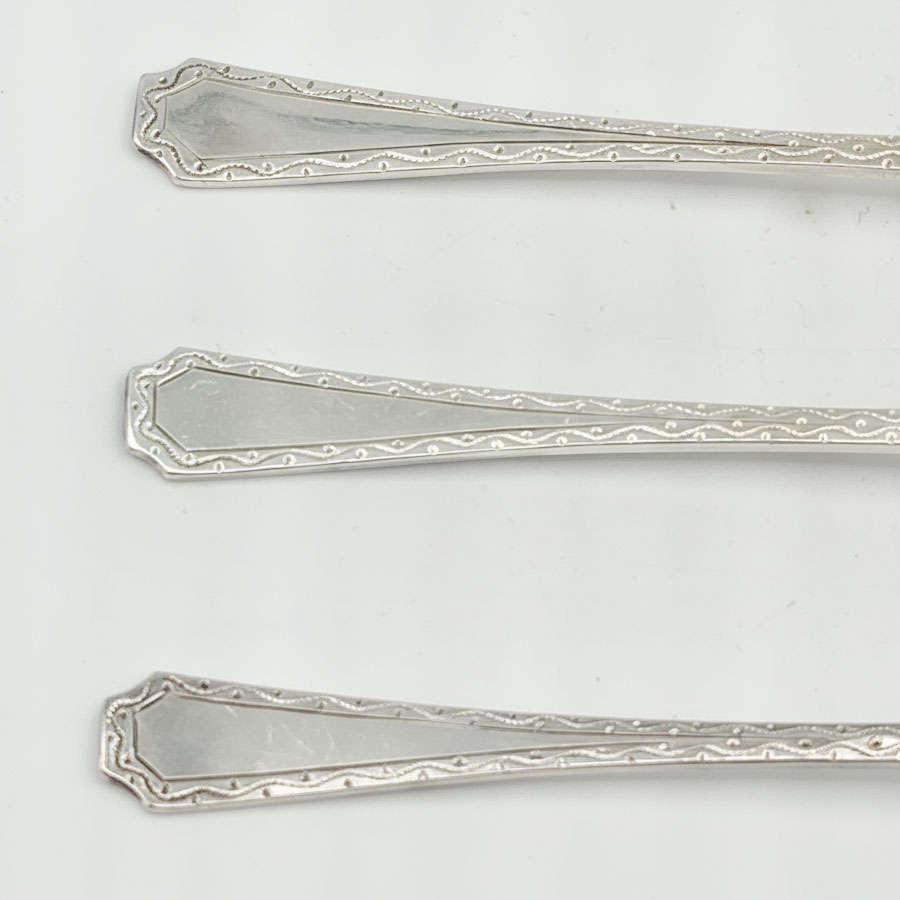 Hallmarked Silver Coffee Spoons Sheffield 1934
