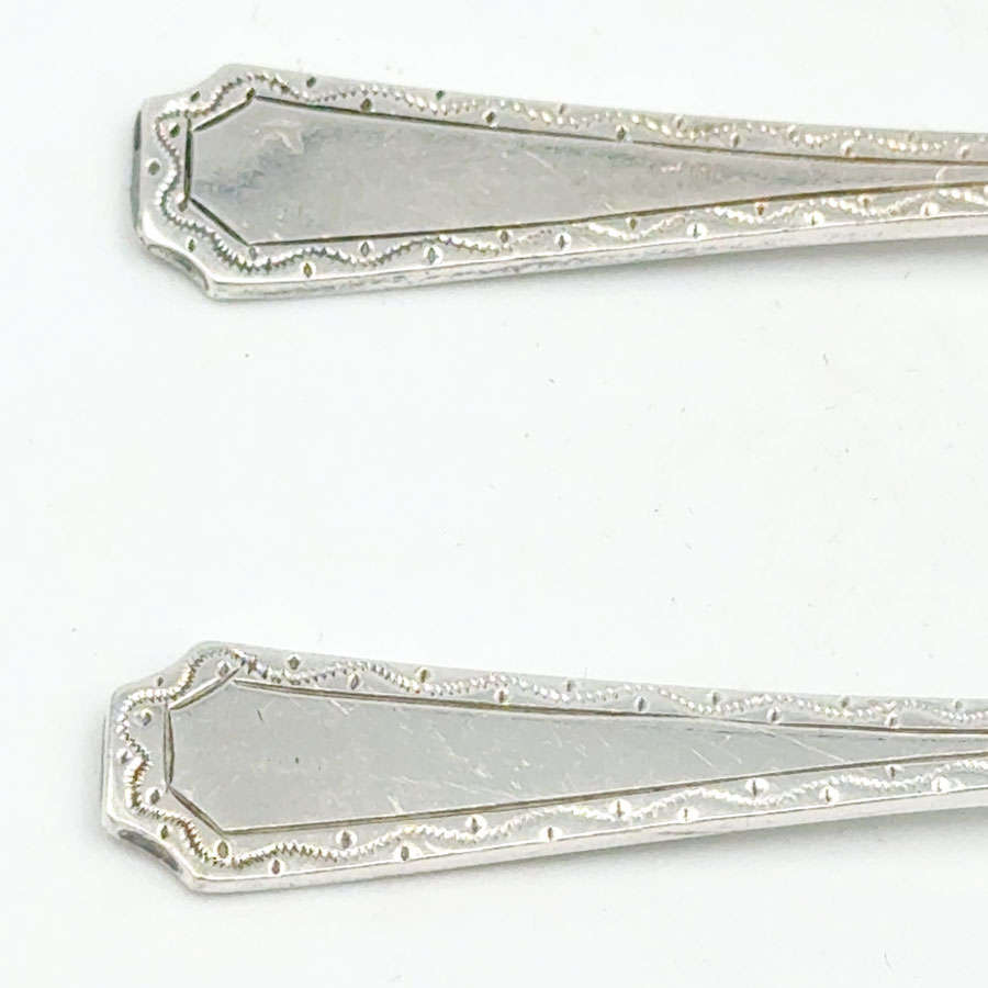 Hallmarked Silver Coffee Spoons Sheffield 1934