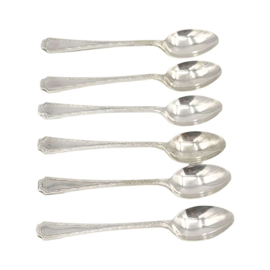 Hallmarked Silver Coffee Spoons Sheffield 1934