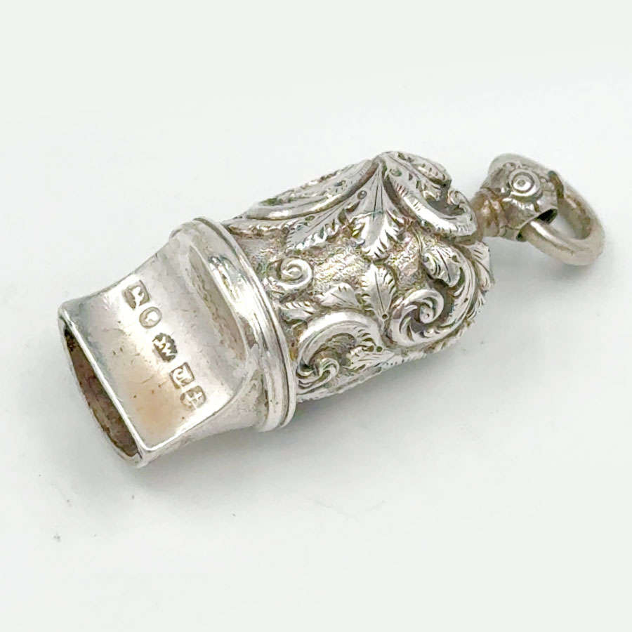 Hallmarked Silver Whistle Birmingham 1842 Joseph Wilmore