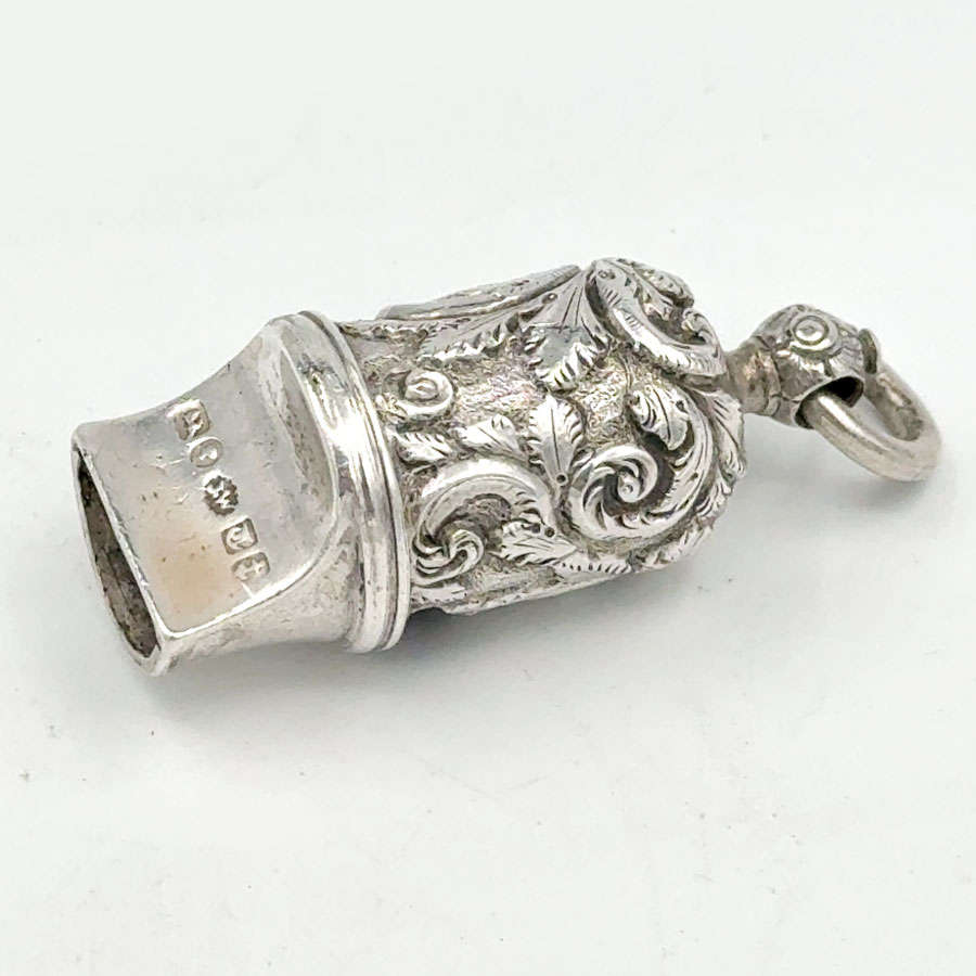 Hallmarked Silver Whistle Birmingham 1842 Joseph Wilmore