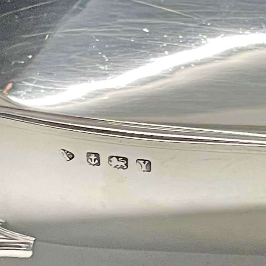 Hallmarked Silver Art Deco Birmingham Fruit Bowl 1948