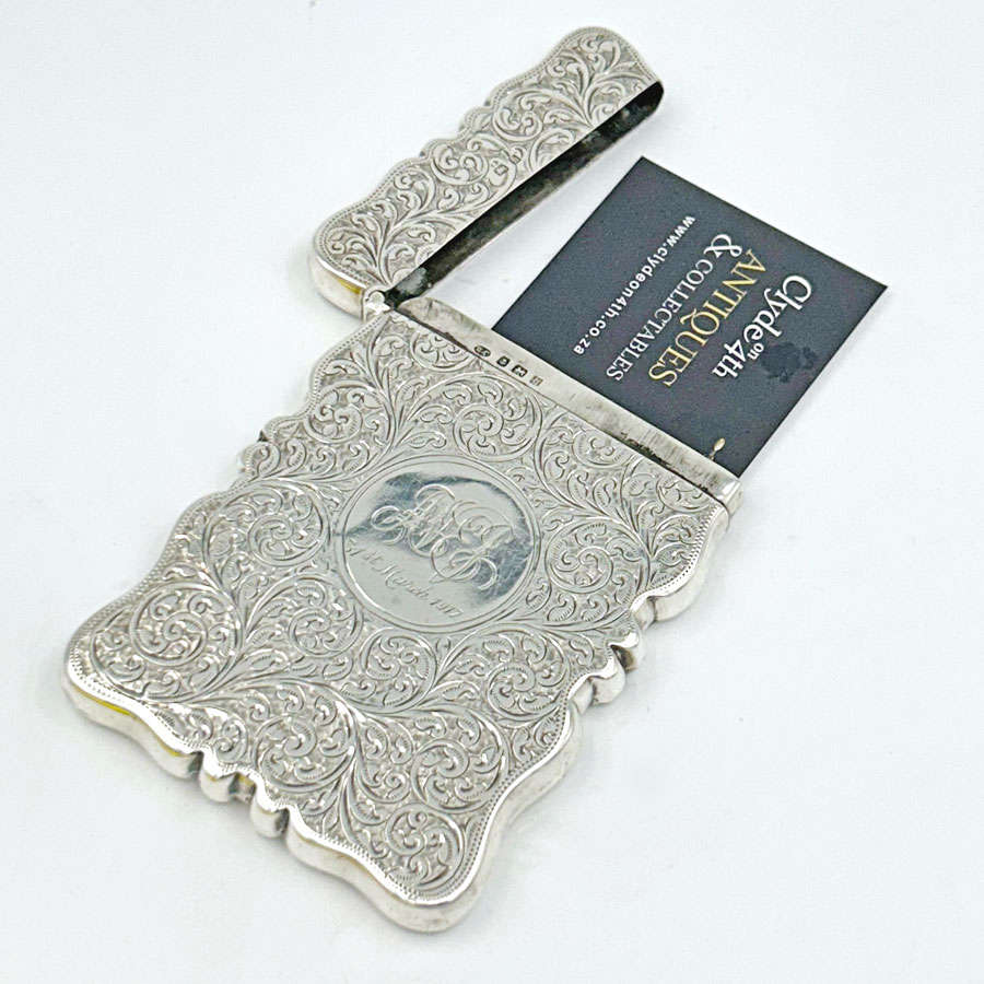 Hallmarked Silver Calling Card Case Birmingham 1907