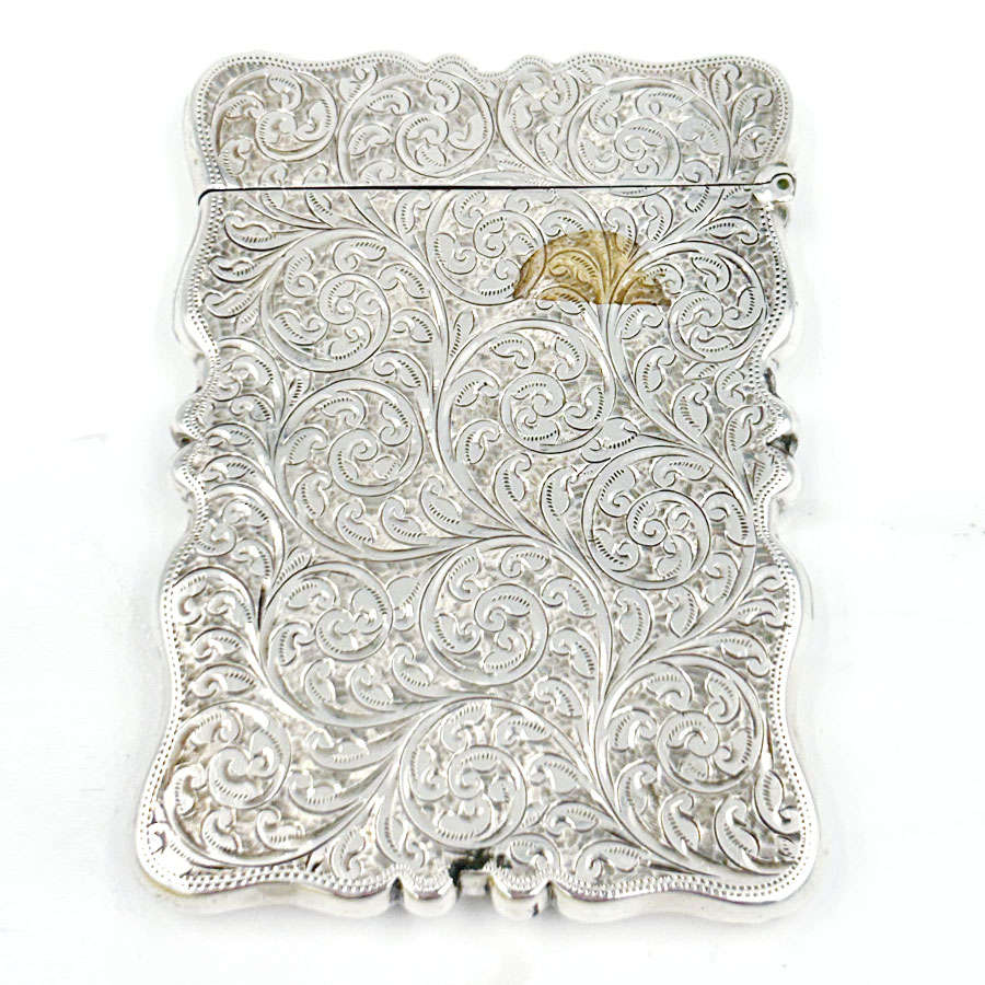 Hallmarked Silver Calling Card Case Birmingham 1907