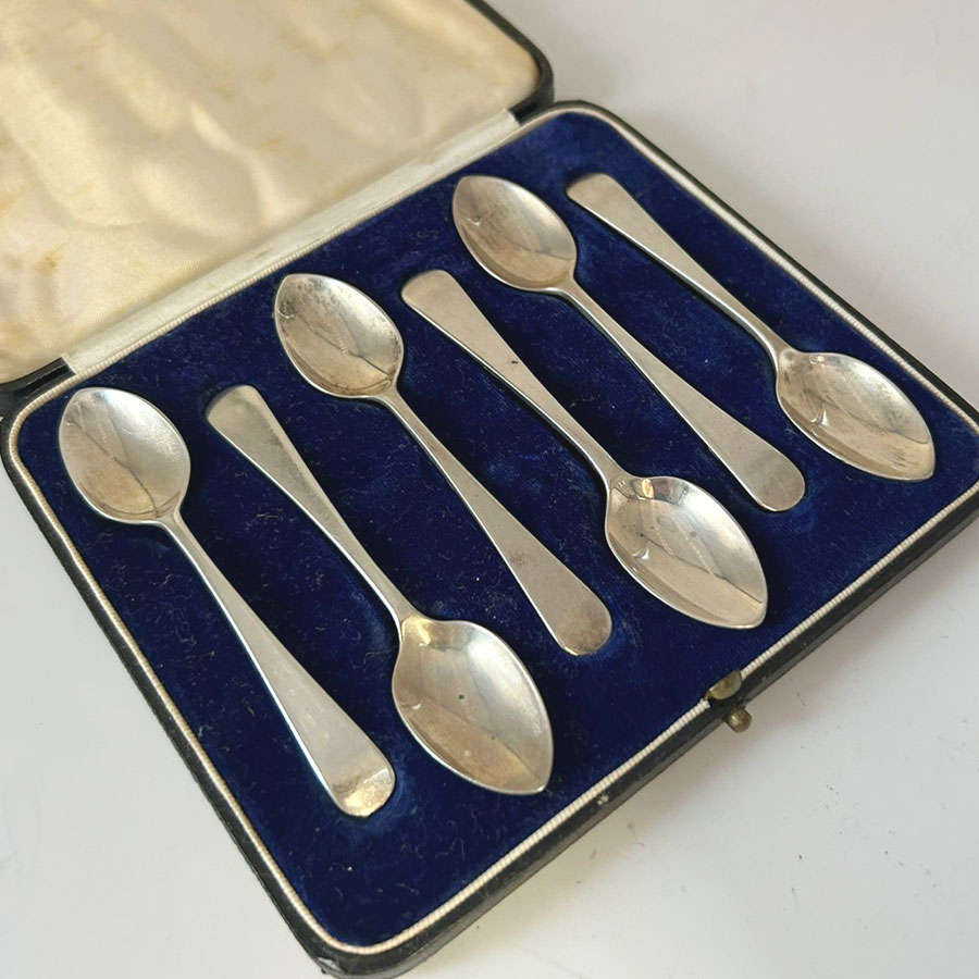 Hallmarked Silver Coffee Spoons London 1936