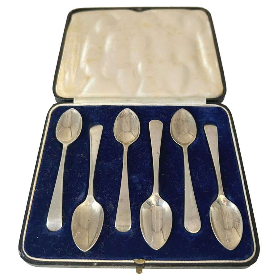 Hallmarked Silver Coffee Spoons London 1936