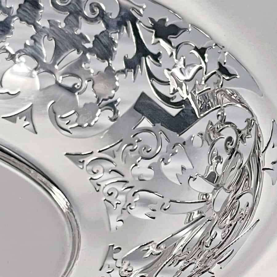 Hallmarked Silver Dish Sheffield 1900