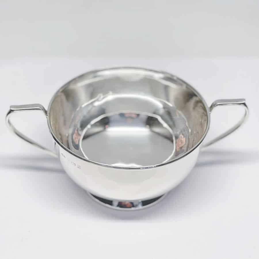 Hallmarked Silver Double Handled Porringer Birmingham 1929