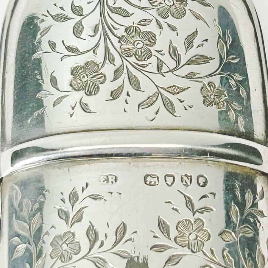 Hallmarked Silver Etui With Silver Reading Glasses London 1888