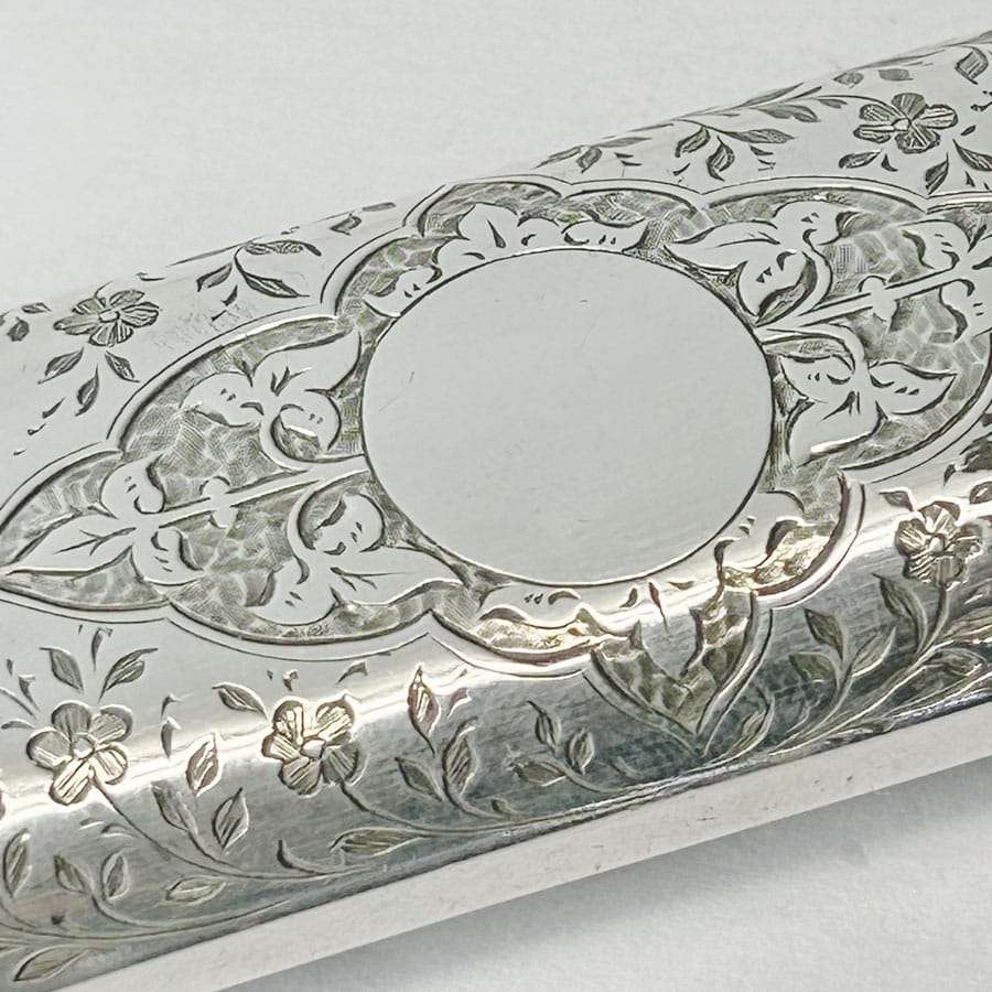 Hallmarked Silver Etui With Silver Reading Glasses London 1888