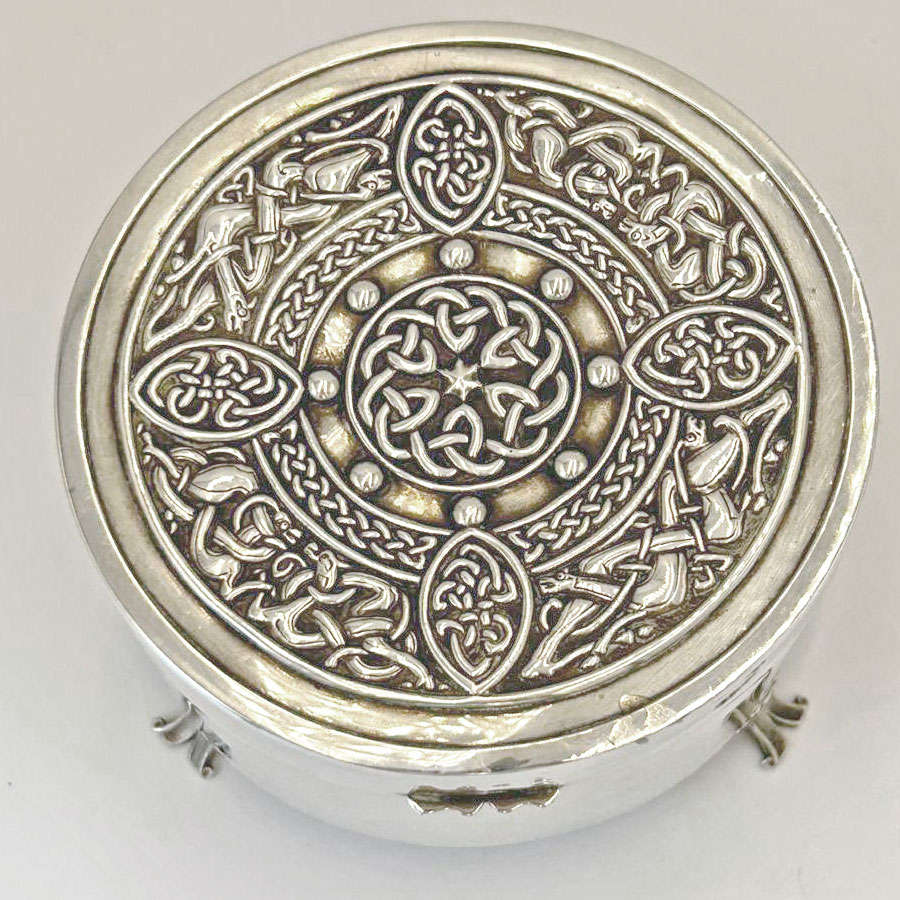 Hallmarked Silver Jewellery Casket Birmingham 1928