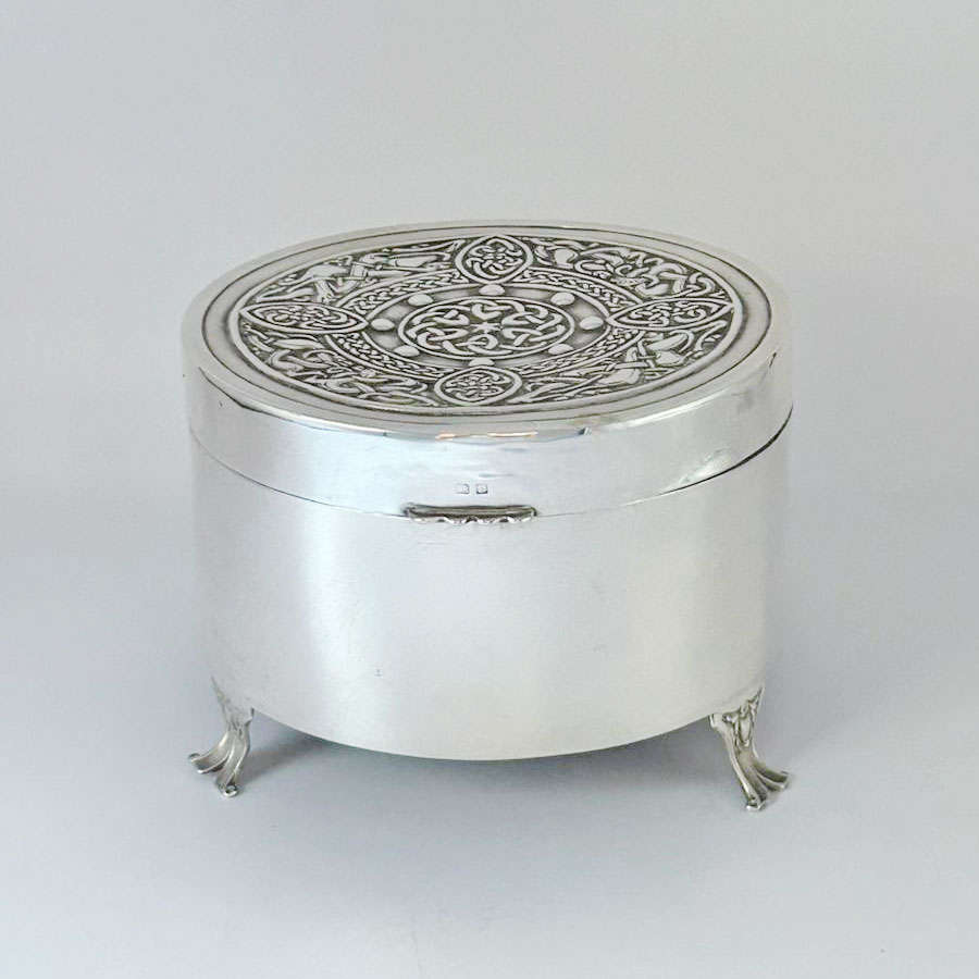 Hallmarked Silver Jewellery Casket Birmingham 1928