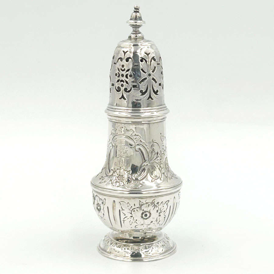 Hallmarked Silver Pepperette London 1737 Samuel Wood