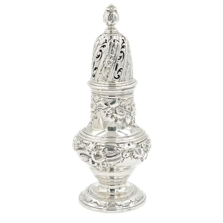 Hallmarked Silver Pepperette London 1737 Samuel Wood