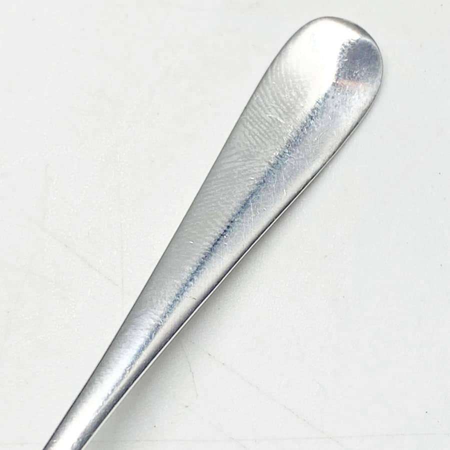 Hallmarked Silver Rat Tail Tea Spoon Set Birmingham 1924