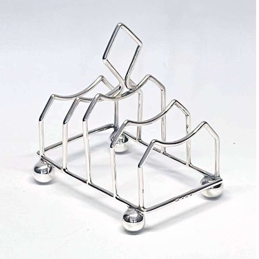 Hallmarked Silver Toast Rack Birmingham 1900
