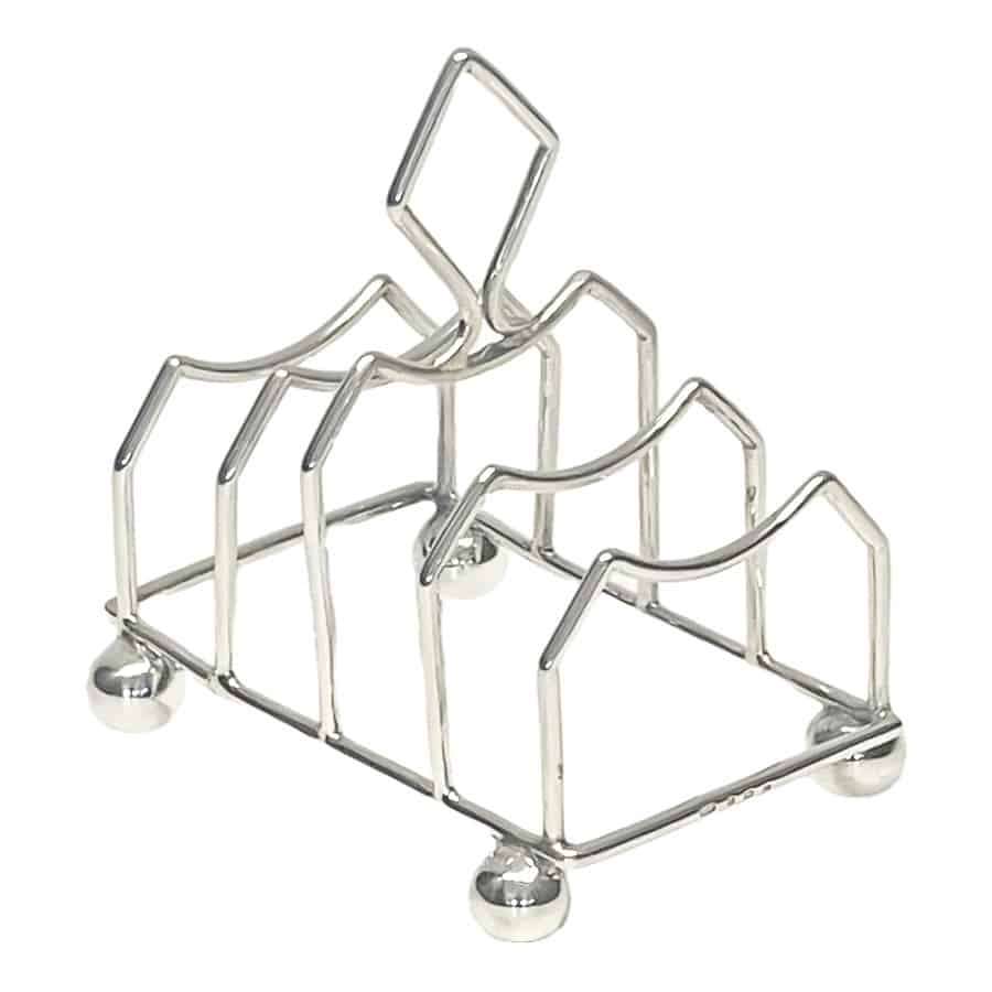 Hallmarked Silver Toast Rack Birmingham 1900
