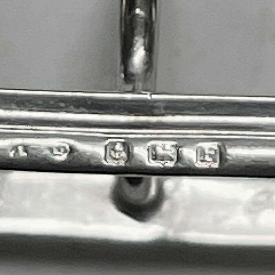 Hallmarked Silver Pair Melba Toast Racks Birm 1930