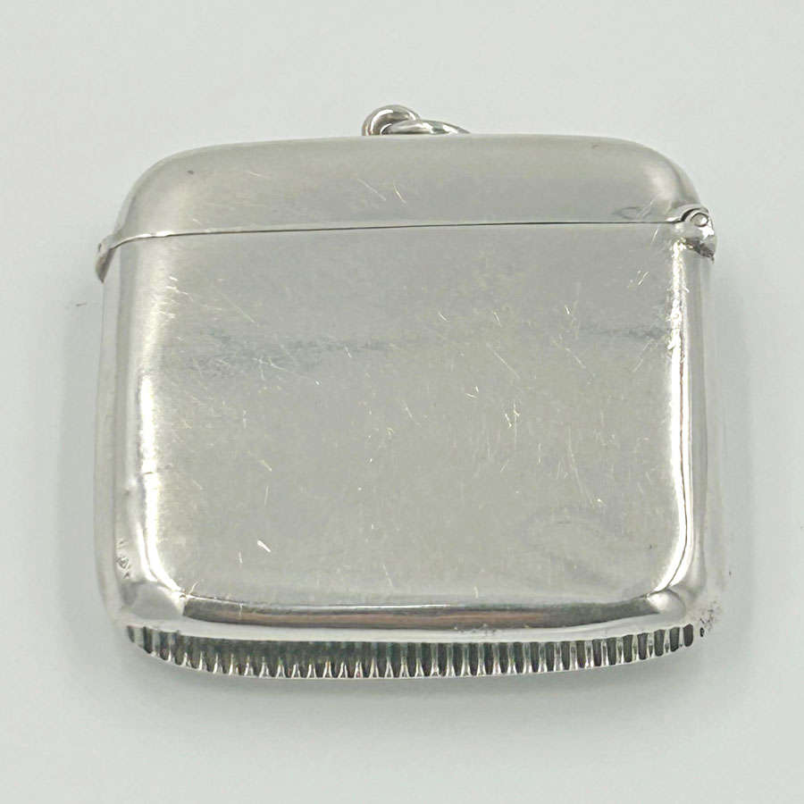 Hallmarked Silver Vesta Case Reynolds Angels Birmingham 1900