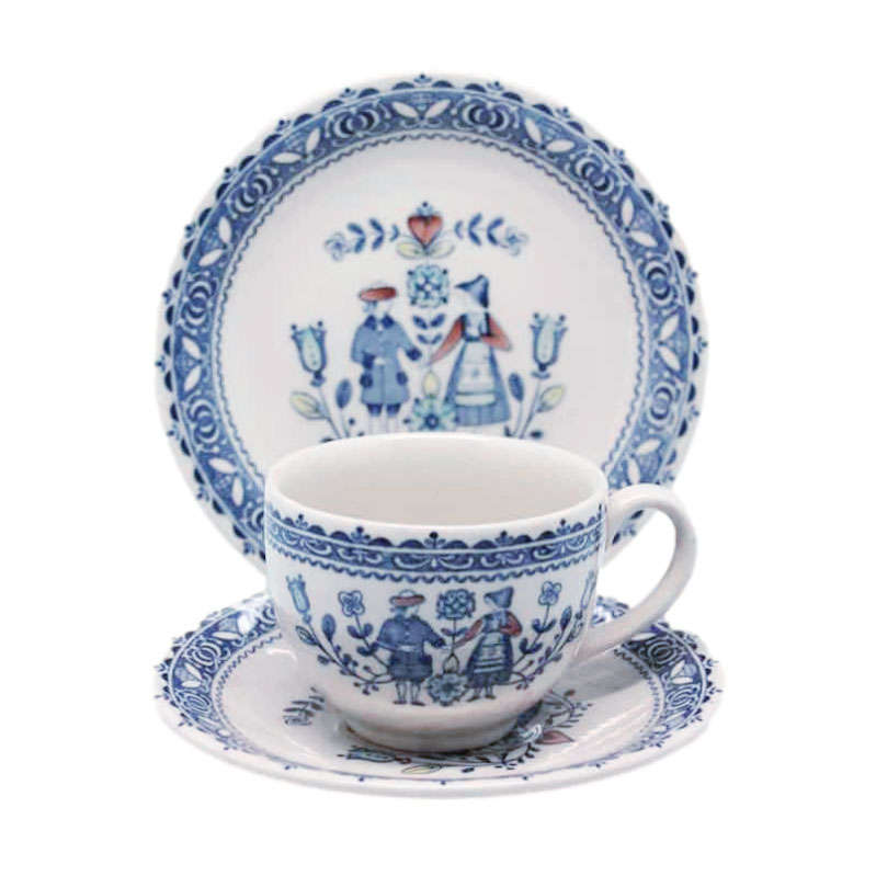 Johnson Brothers Hearts and Flowers Pattern Trio