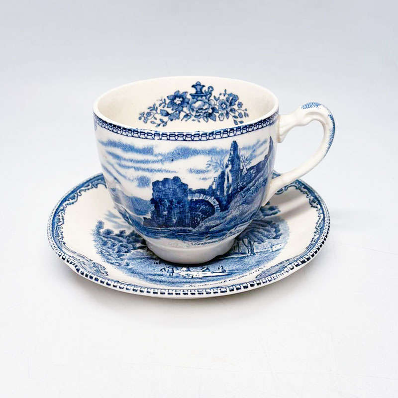 Johnson Brothers Old Britain Castles Breakfast Cup Duo