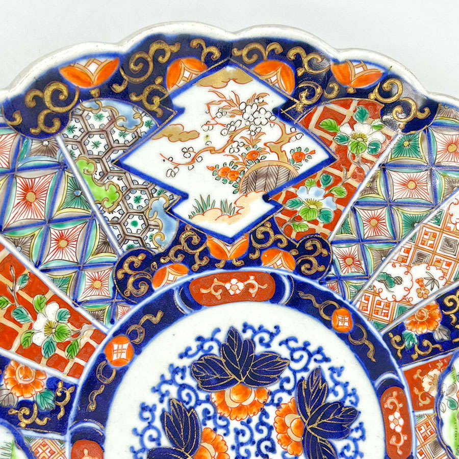 Large Imari Japanese Meiji Period Bird Of Paradise Wall Charger C1868