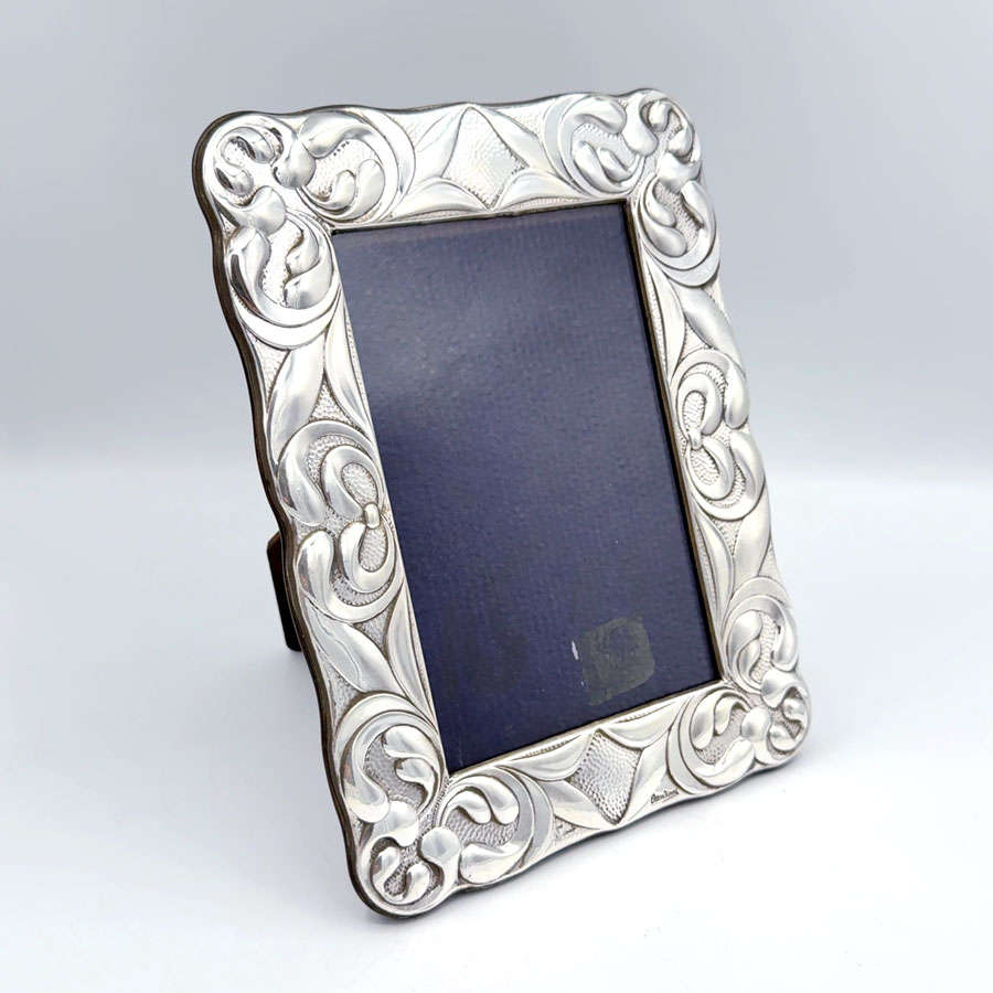 Large Italian 925 Silver Picture Frame Otto Viani