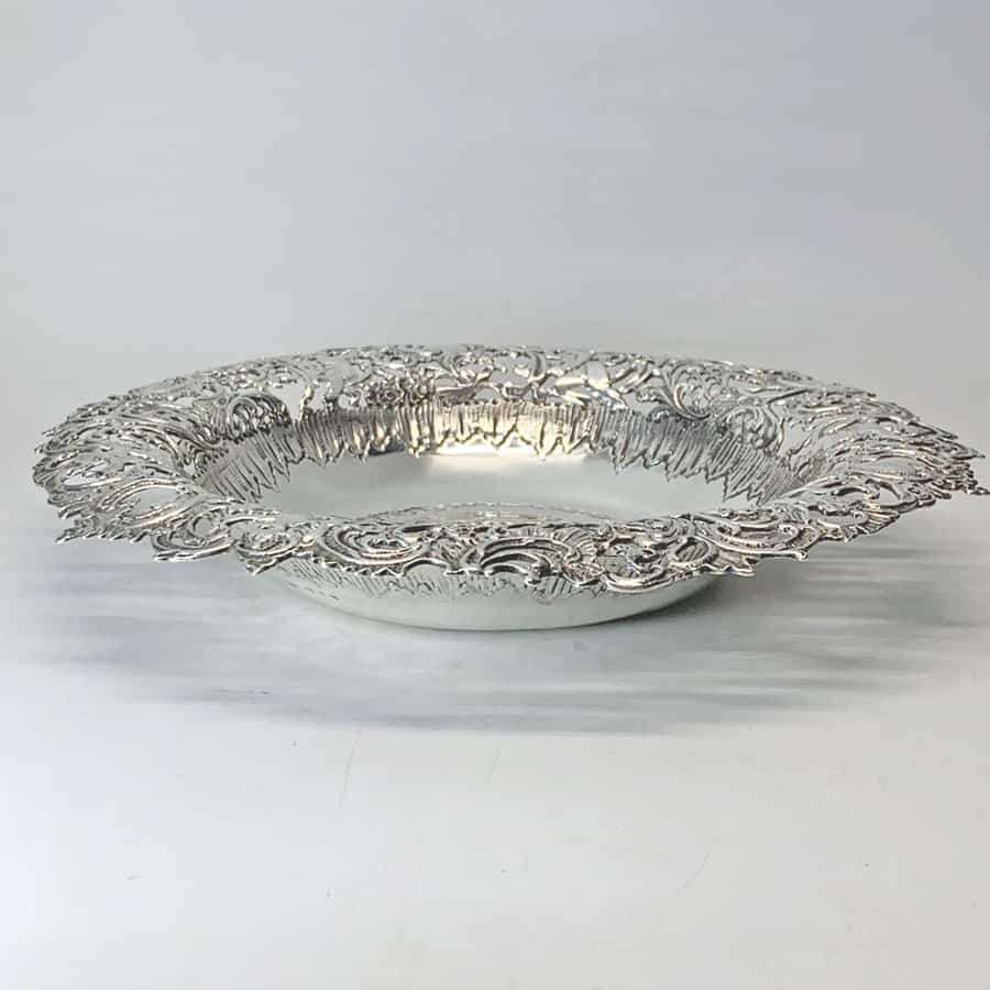 Late Victorian Silver Pierced Bowl Birmingham 1893