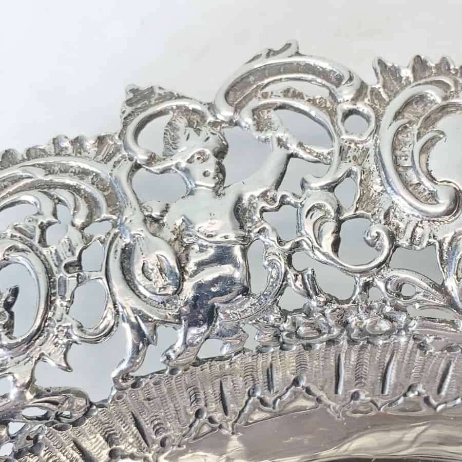 Late Victorian Silver Pierced Bowl Birmingham 1893