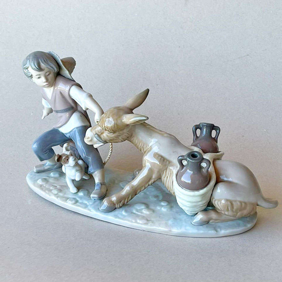 Lladro Daisa Stubborn Donkey Figurine 5178