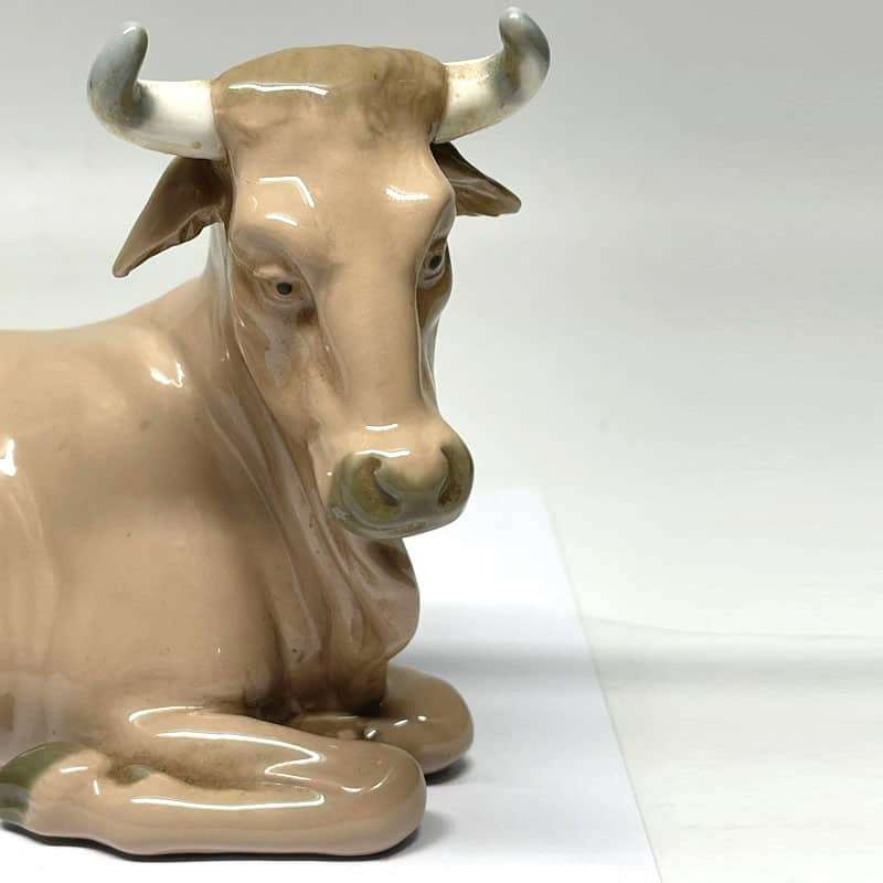 Nao By Lladro Retired Nativity Scene Cow Daisa 1981