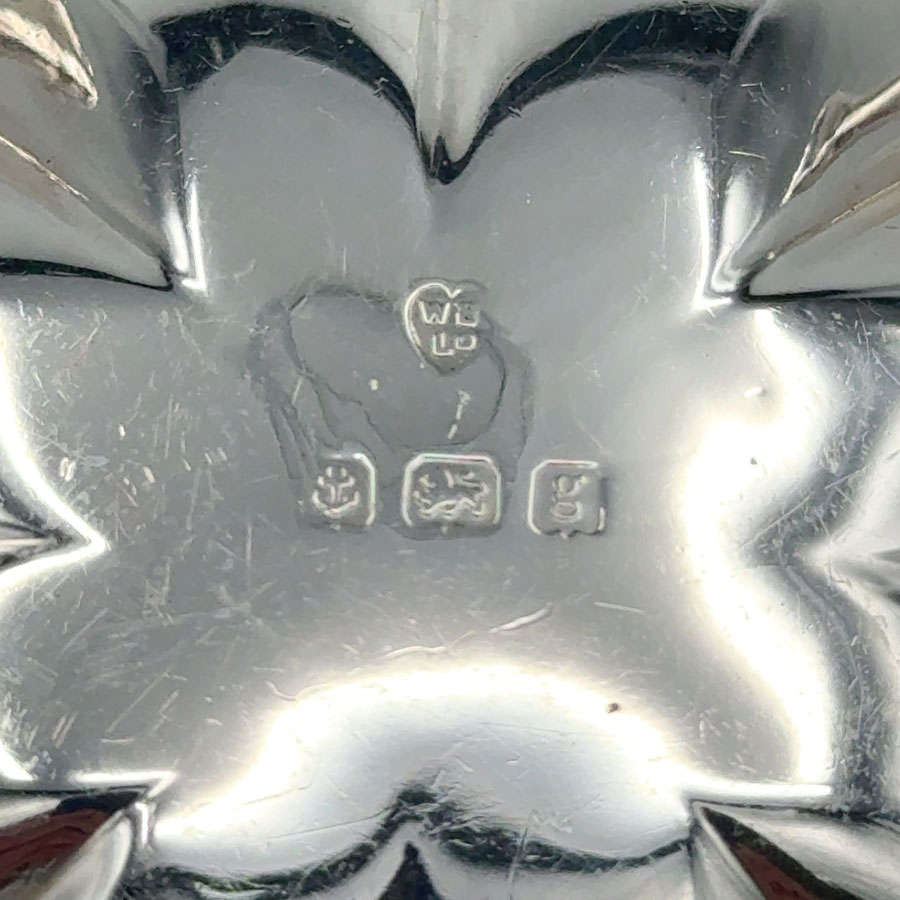 Pair Art Nouveau Hallmarked Silver Bon Bon Dishes Birmingham 1906