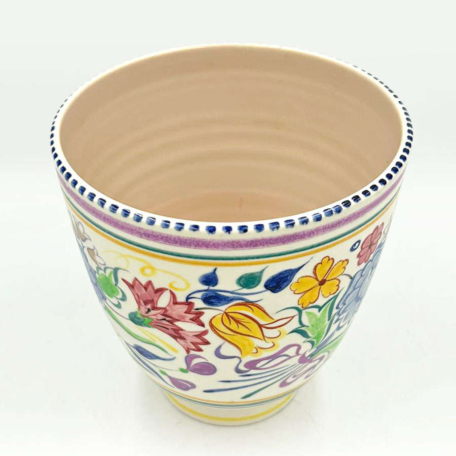 Poole Studio Pottery Floral Vase C1950