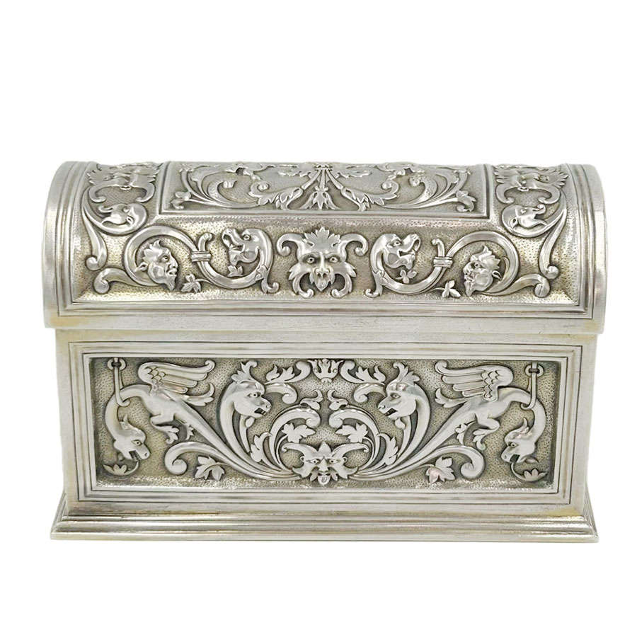 Rare Silver Chest London 1890 Carrington and Co