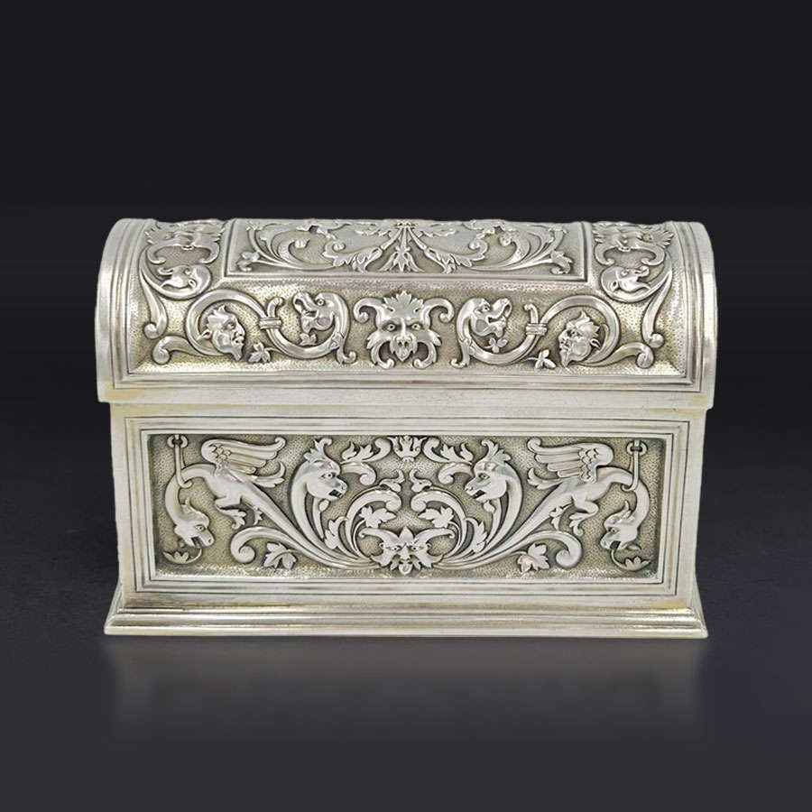 Rare Silver Chest London 1890 Carrington and Co