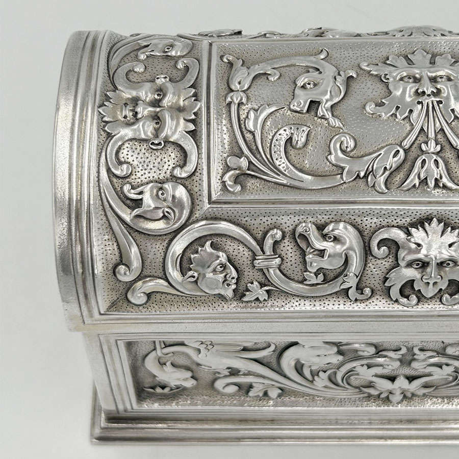 Rare Silver Chest London 1890 Carrington and Co