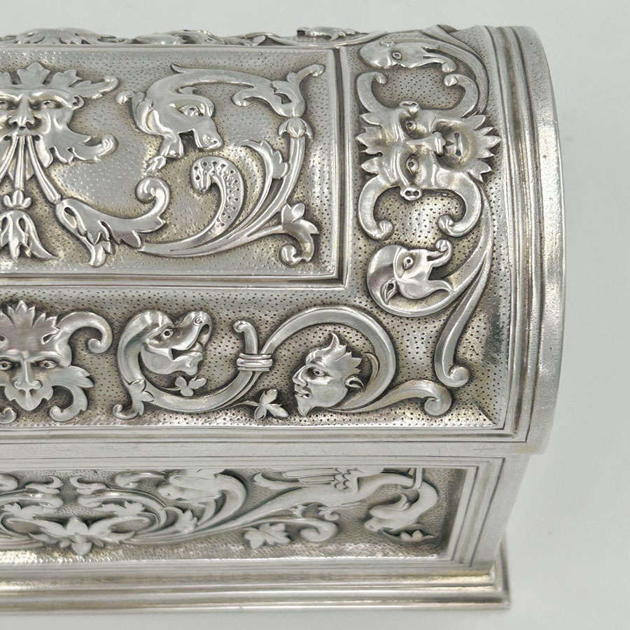 Rare Silver Chest London 1890 Carrington and Co