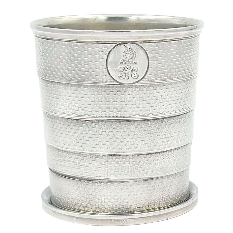 Rare Silver Collapsible Cup London 1857 By John Harris