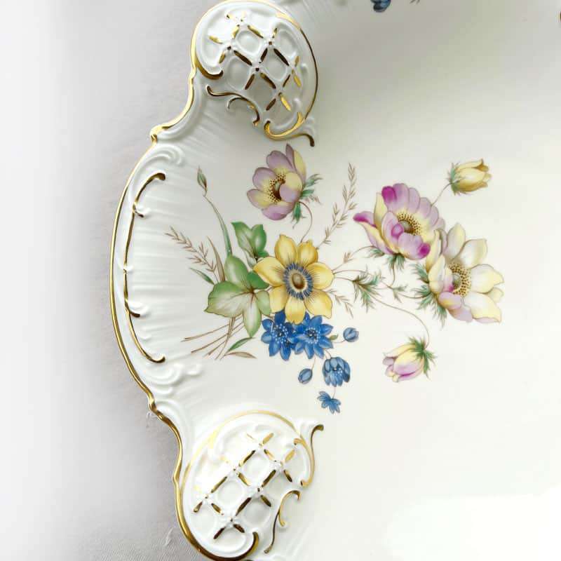 Rosenthal Gilded Floral Decorative Bowl C1950