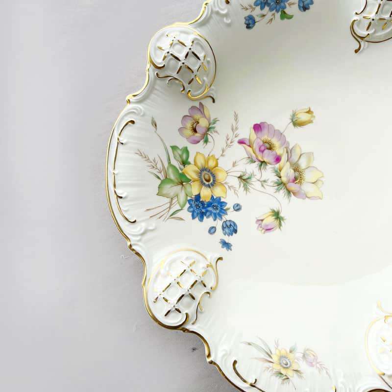 Rosenthal Gilded Floral Decorative Bowl C1950
