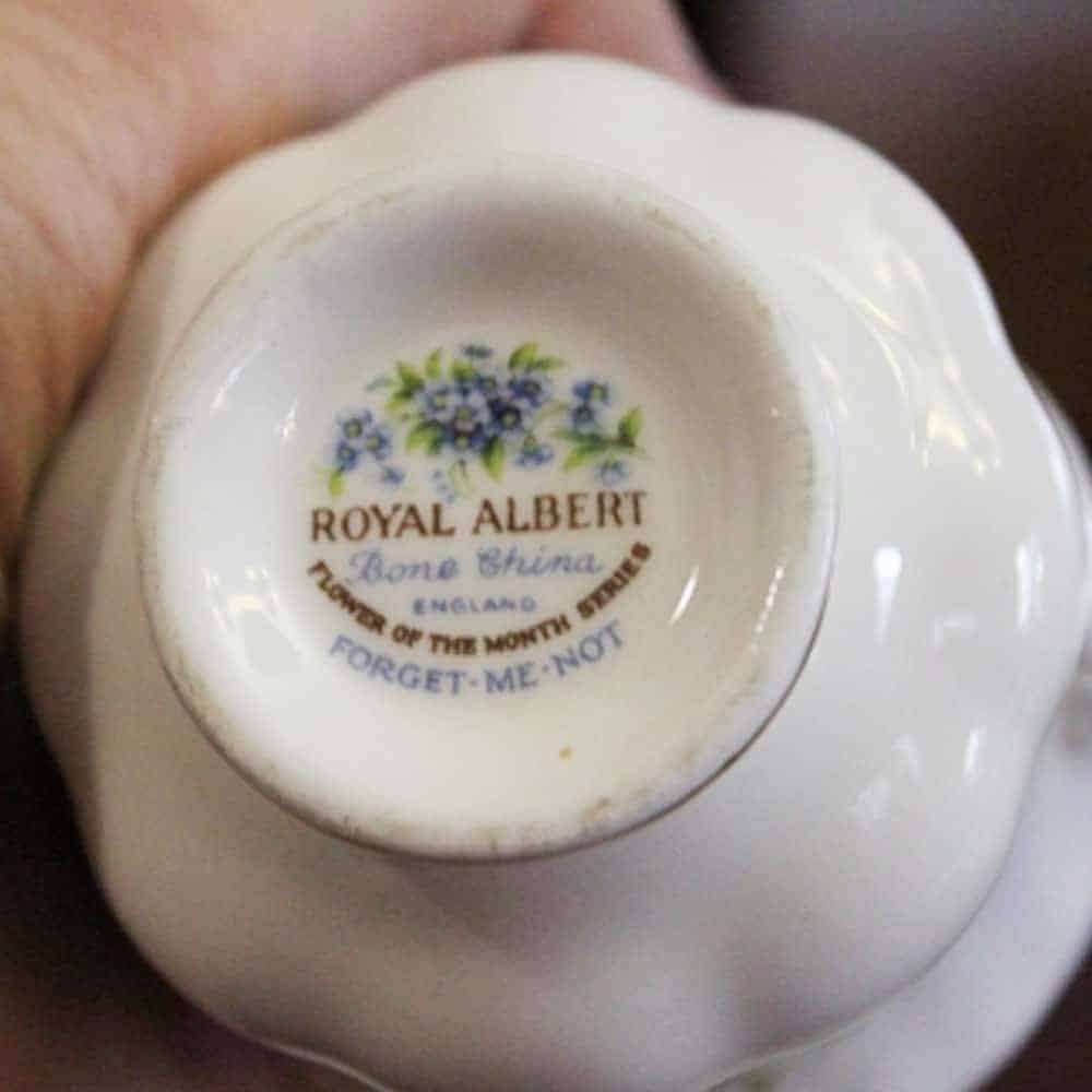 Royal Albert July Forget Me Not Demitasse Duo