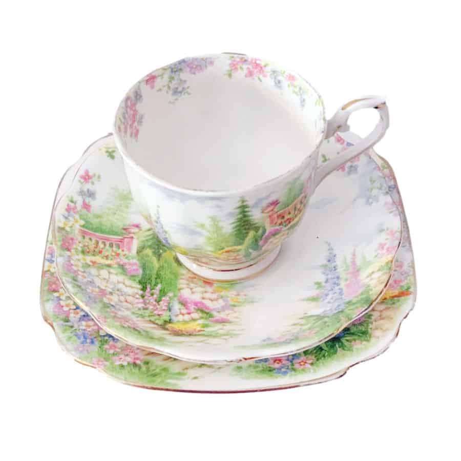 Royal Albert Kentish Rockery Tea Trio C1940