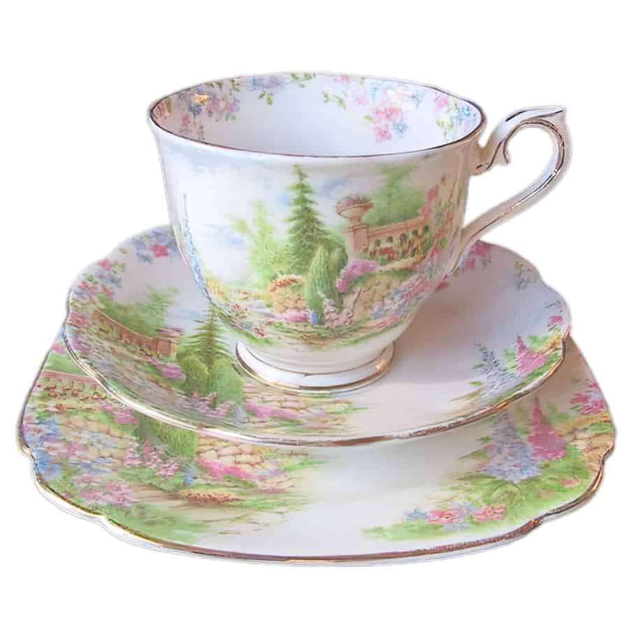 Royal Albert Kentish Rockery Tea Trio C1940
