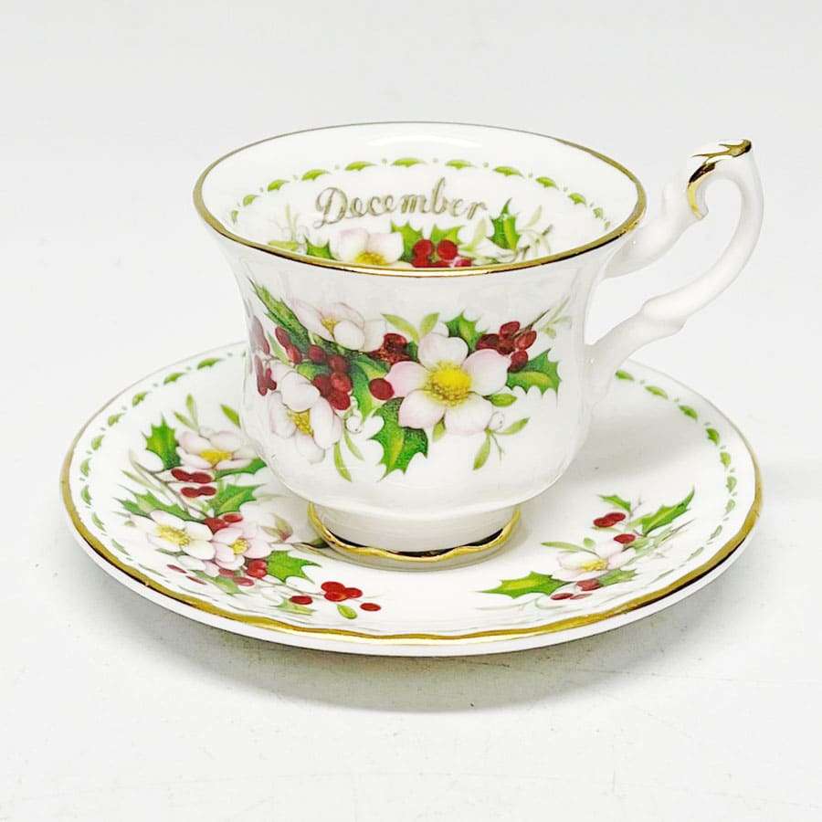 Royal Albert Miniature Flower Of The Month Duo December