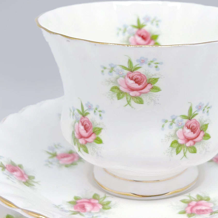 Royal Albert Forget Me Not Rose Tea Trio