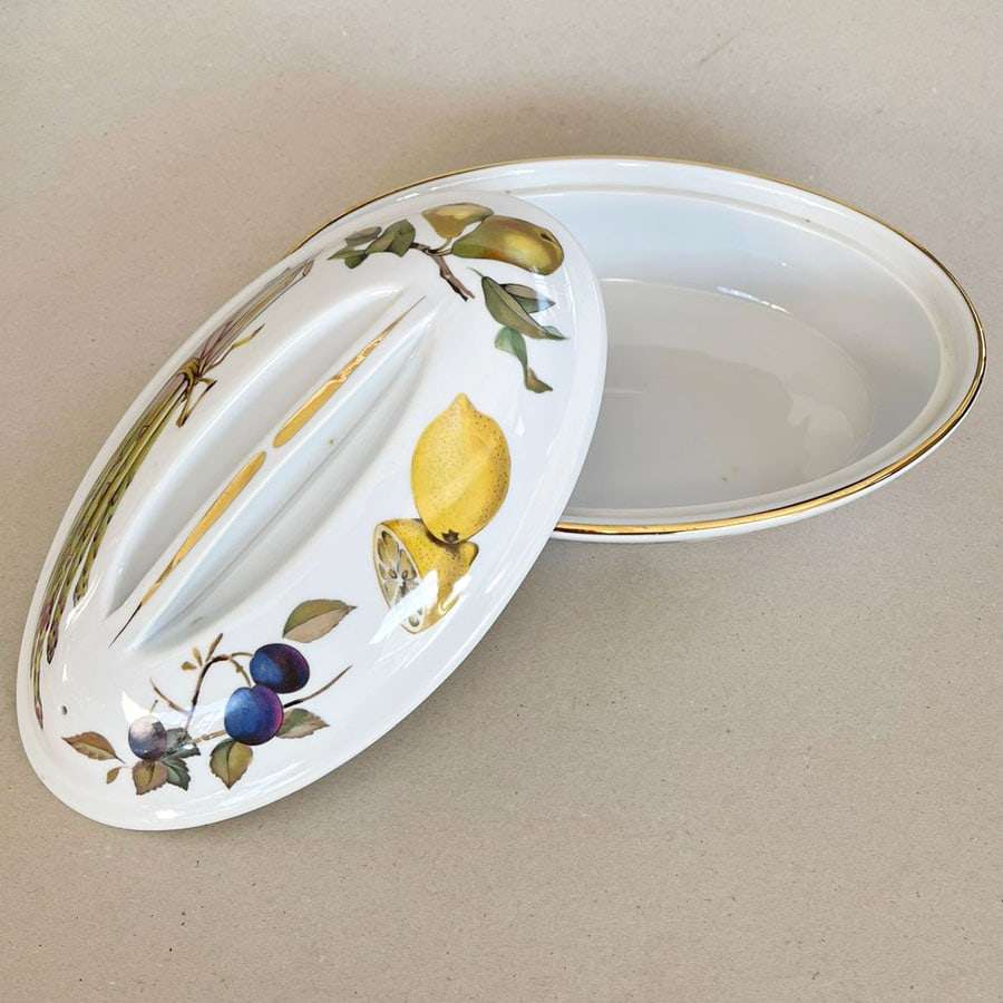 Royal Worcester Evesham Asparagus Bowl and Cover