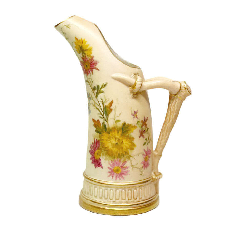 Royal Worcester Blush Ivory Ewer C1903