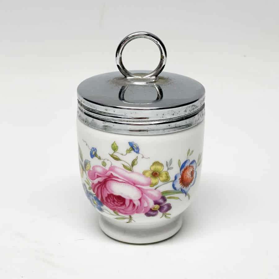 Royal Worcester Pink Rose Egg Coddler