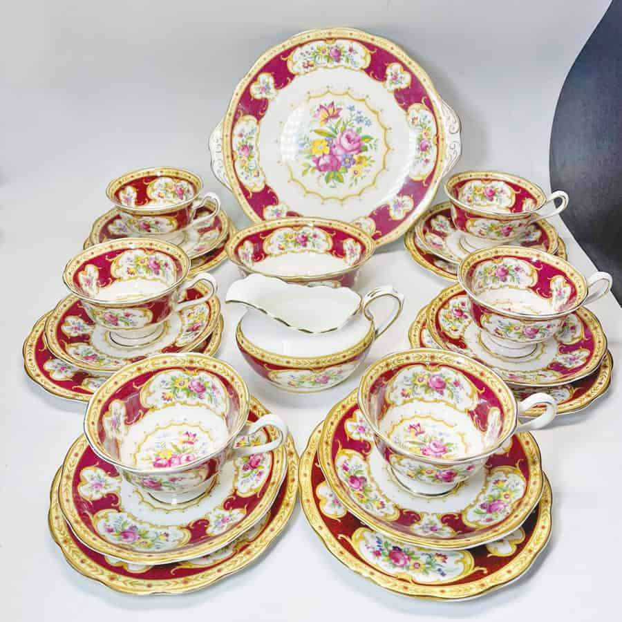 Royal Albert Lady Hamilton Pattern Tea Set